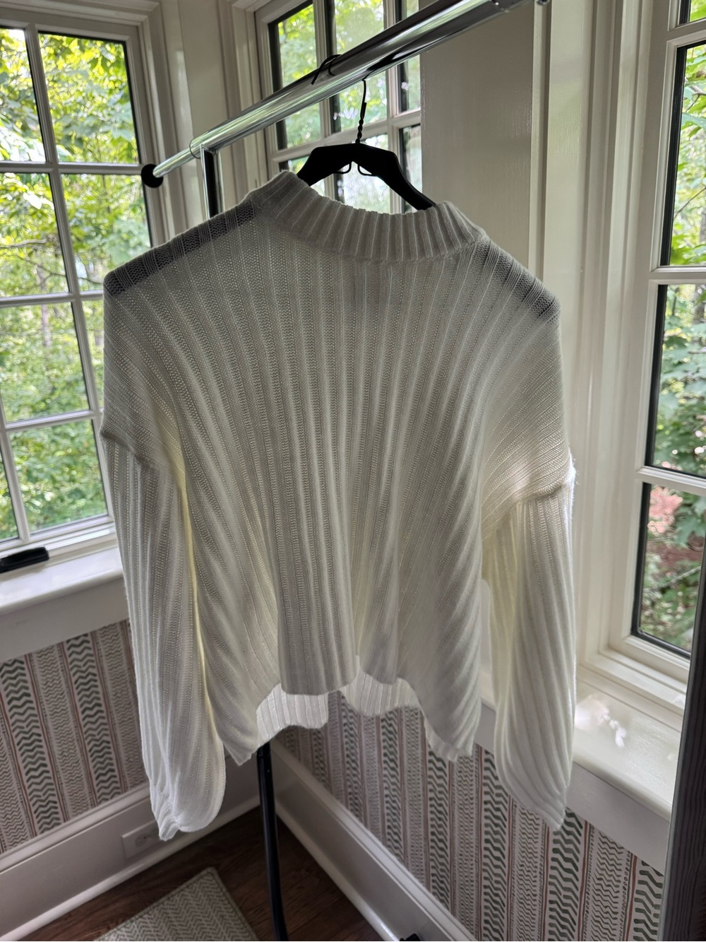 Princess Polly Cream Ribbed Turtleneck Sweater